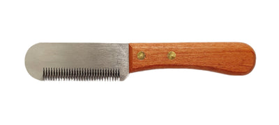 Animal House 31 Tooth Stripping Knife with Wooden Handle - LEFT HANDED