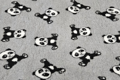 Vet Bed - No Backing - Grey with Black and White Panda