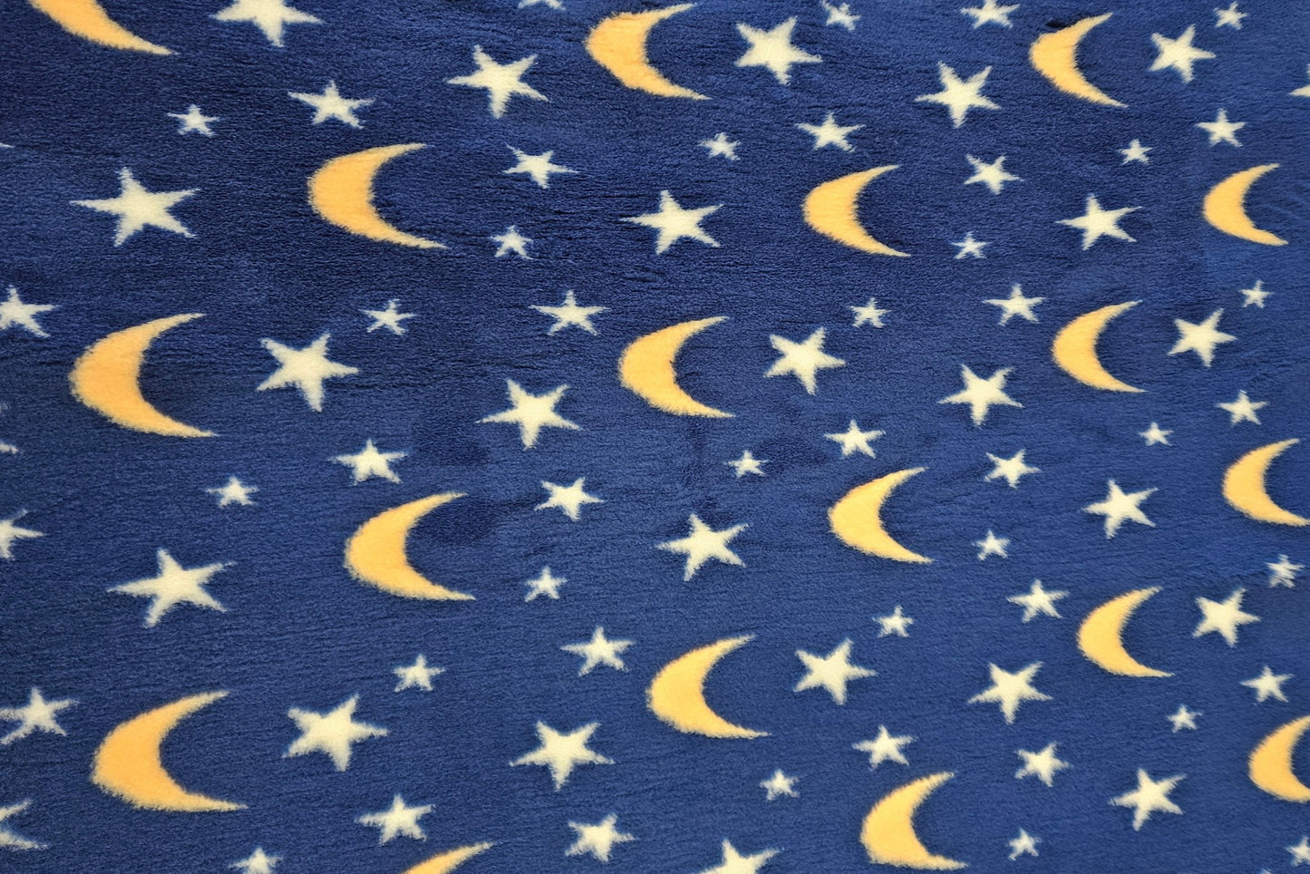 Vet Bed - Green Backed - Moons and Stars - Navy