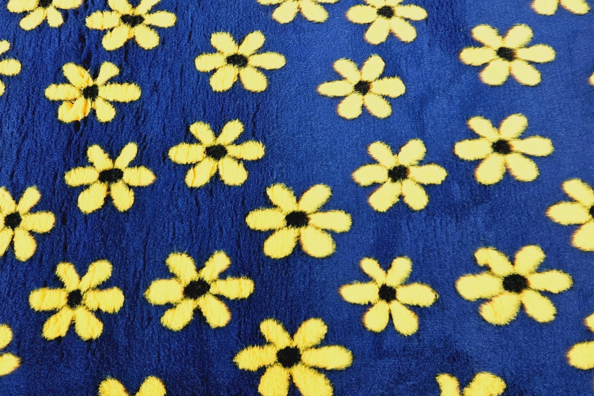 Navy with Yellow Daisy Flower Design