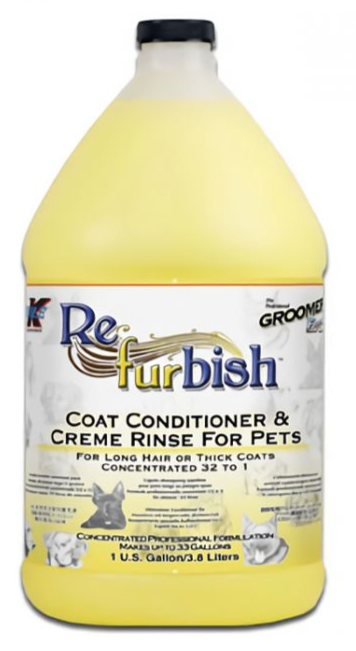 Double K Groomer's Edge Refurbish Pet Coat Conditioner - 3.8 Litres/1 Gallon